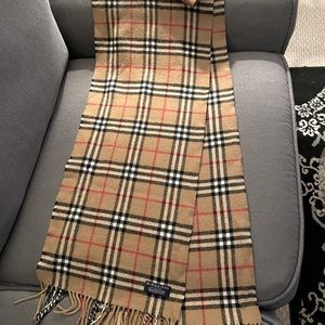 Burberry wool scarf.
